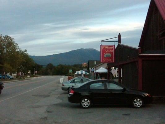 Franconia Village Store with Mount Lafayette in the distance