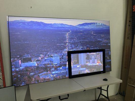 Projector screen comparison small screen low cost