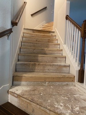 Stair way remodel