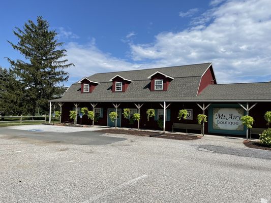 Part of the front of the Mt Airy Boutique