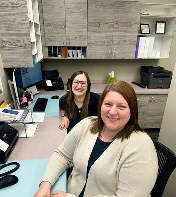 Our wonderful front desk staff, Kihly & Olivia!