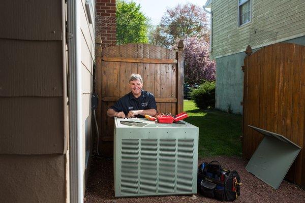 Anthony performing an Air Conditioning Tune-up