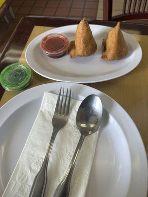 2 Vegetable Samosa