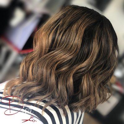 A-Line Bob w/ Beach Waves