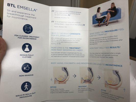 More information about our revolutionary Emsella machine.