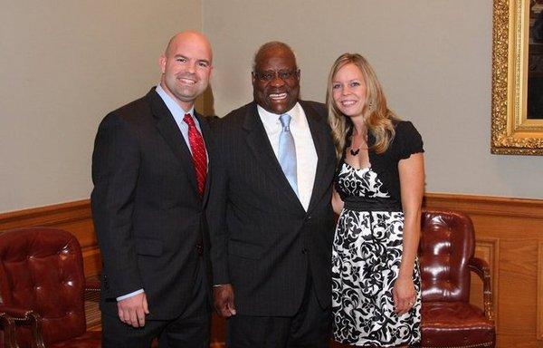 Me, my wife, and Justice Thomas.  Such a good man.