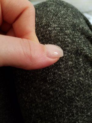 Left a painful hang nail :(