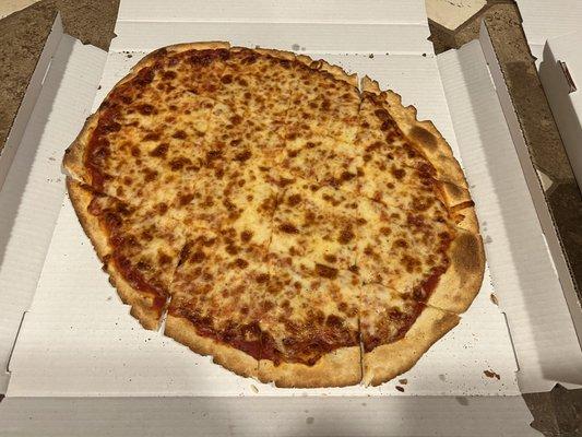 16" thin crust extra cheese