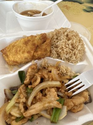 Mongolian chicken lunch special!