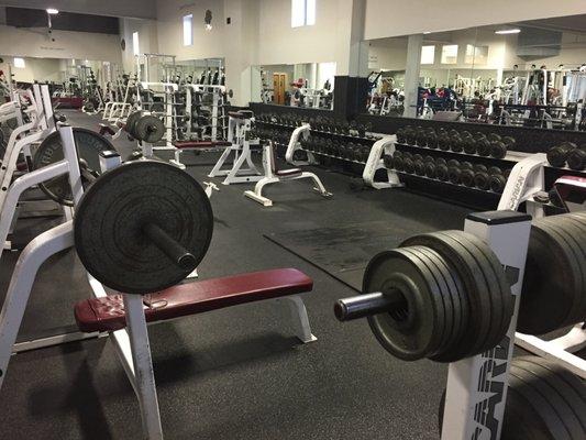 Dumbbell & Bench Area