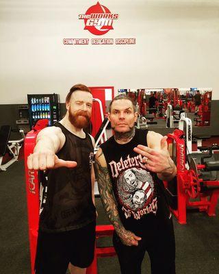 WWE Stars grabbing a workout before WWE Live at Citizens Business Bank Arena