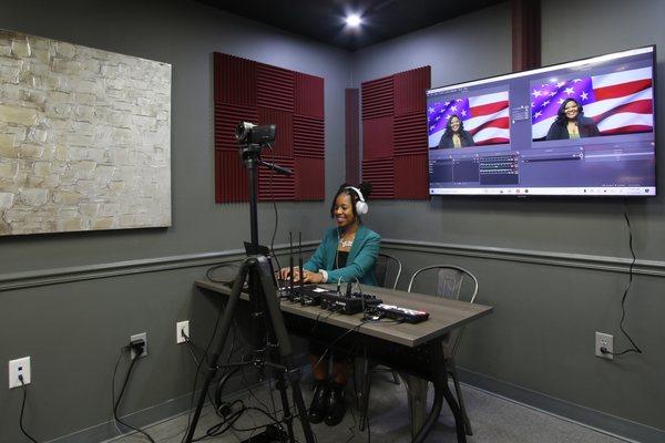 Professionally Stream live or pre-recorded in our HD 4K Studio