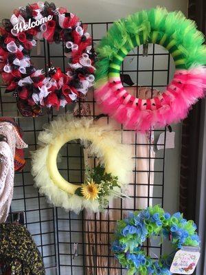 Lady bug wreath I bought. Love it