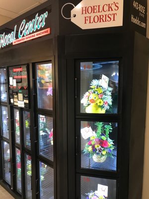 Flower VENDING machine!!! Have you ever seen anything like this?!?!     Will admit some prices don't make sense though...