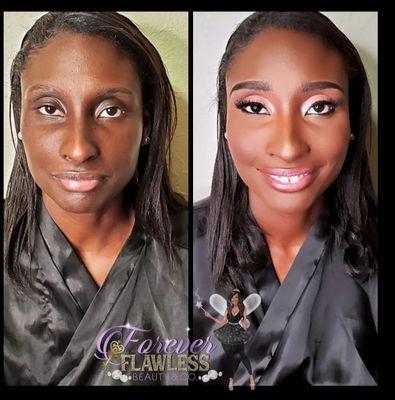 Full Face Natural Glam "The Simply Key Glam" Full coverage however, neutral eyeshadow shades