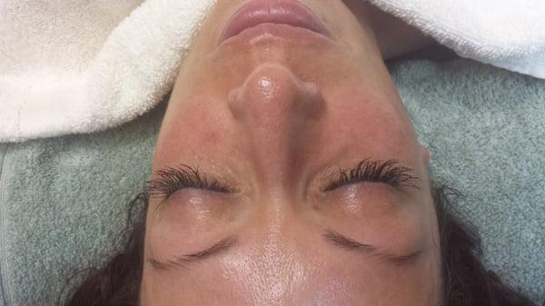 Minky's lashes applied by licensed Esthetician.