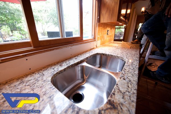 Granite counter-top installation