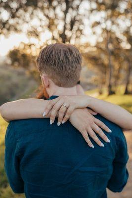 Engagement photoshoot nails