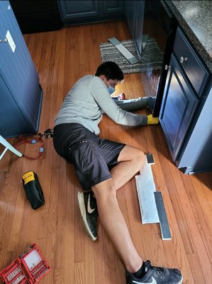 tim knocking out dishwasher repair