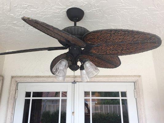 Patio Ceiling Fan and Lights