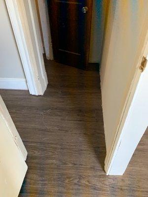 Vinyl flooring install