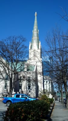 The day was cold, but it was absolutely beautiful!  The interior of this church is really something else, especially the sanctuary!