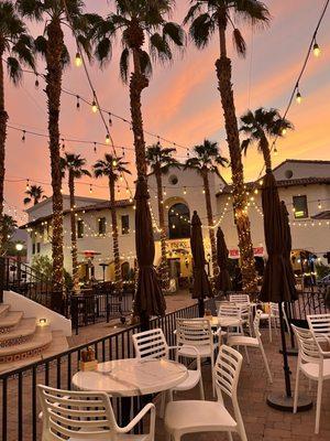 Patio at Golden Hour