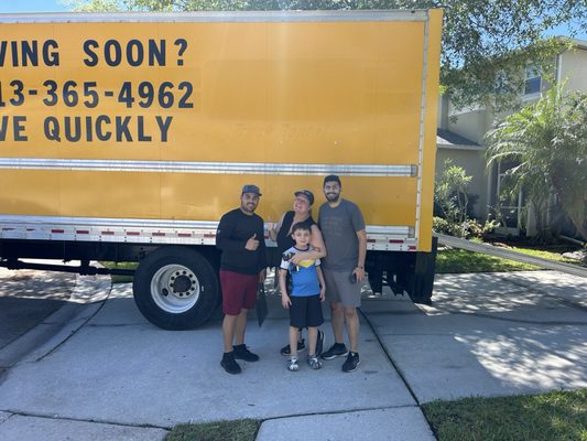 happy customers, after the move is done! Thank you for trusting Move Quickly LLC for your moving needs.