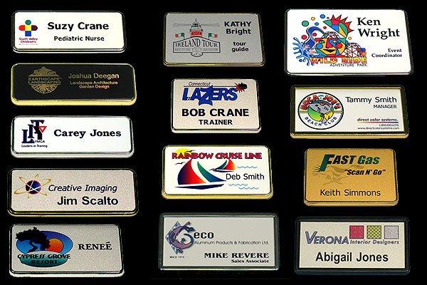 Full color name badges