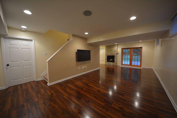 Kitchen to living transition looks like a house in Aspen.  My dream come true!