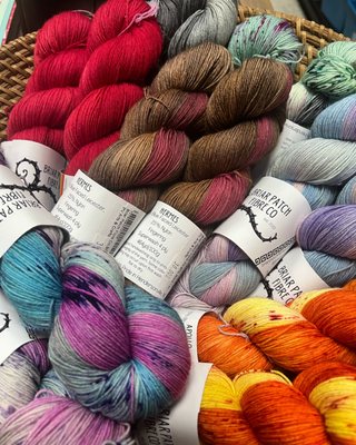 New yarn from Briar Patch Fibre is here.  Perfect for socks and other lightweight projects.   The colors are glorious.