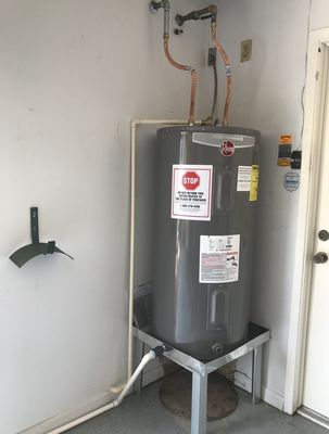 Water Heater Install Garage