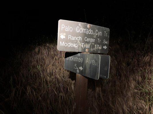 Palo Comado Trail parallels Kanan Road.  Smoke Tree is one of the trailheads off of Kanan.