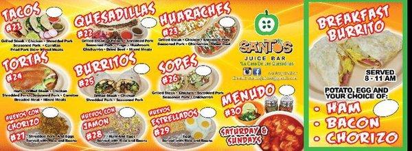 New menu