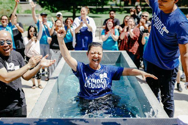 Go public with your faith through baptisms