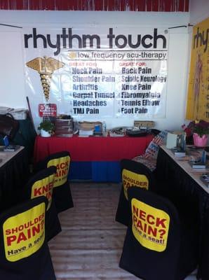 Rhythm Touch booth at Florida's Strawberry Festival 2013.