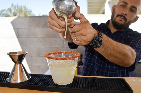 Fresh lime juice to top it off ! cheers.