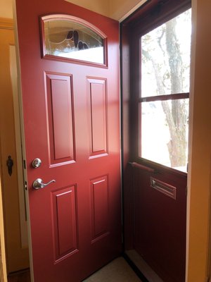 My Entry & Storm Door installed by Regina Door.