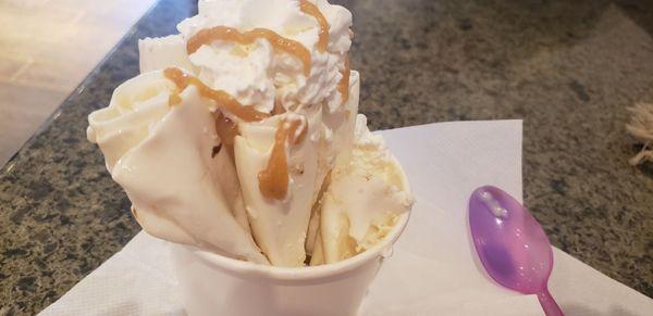 Grandpa's Caramel Rolled Ice Cream.