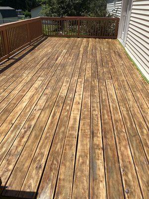 Deck stain repair