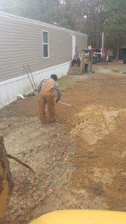 Nice level grade. Finished look, septic system installation.