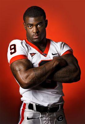 Studio Sports Portrait of former UGA defensive back Rashad Jones, Athens, GA. (Paul Abell via Abell Images)