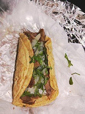 Lengua taco. Cow tongue.