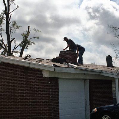 Volunteering in Kokomo Indiana after the 2016 Tornado swept thru the area