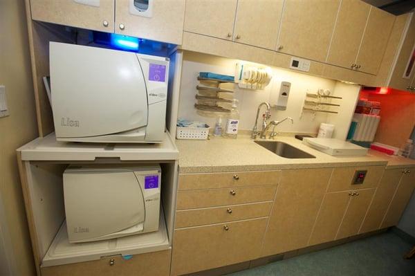 upgraded sterilization area