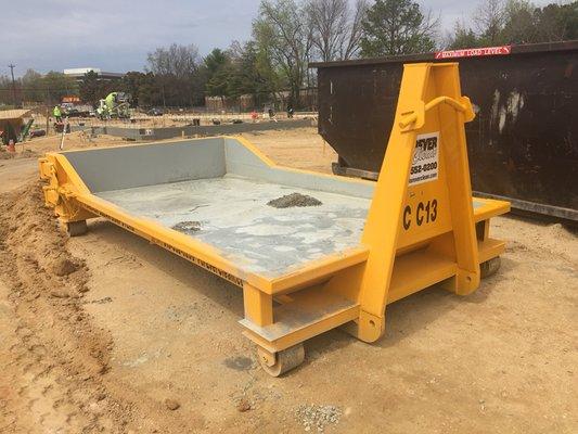 Concrete washout Dumpster for construction sites