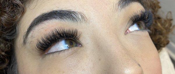 Volume eyelash extensions