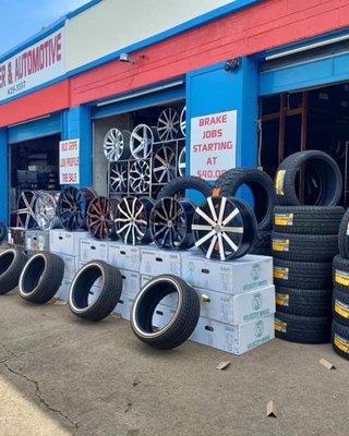 Rims and tires all sizes available