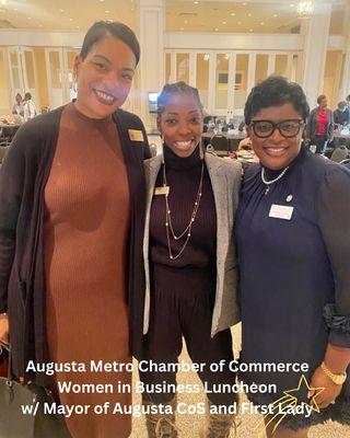 Augusta Metro Chamber of Commerce Women in Business Luncheon with Mayor of Augusta CoS and First Lady