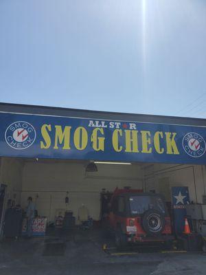 Beautiful day for a fast and easy smog check. Place is great!